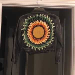 JASPAL moto jacket with beautiful detail on back